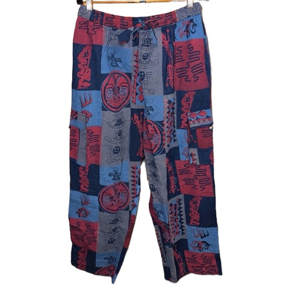 Kala Imports Patchwork Hippy Pants Handmade in Nepal Size 2X/3X NEW - Picture 1 of 8
